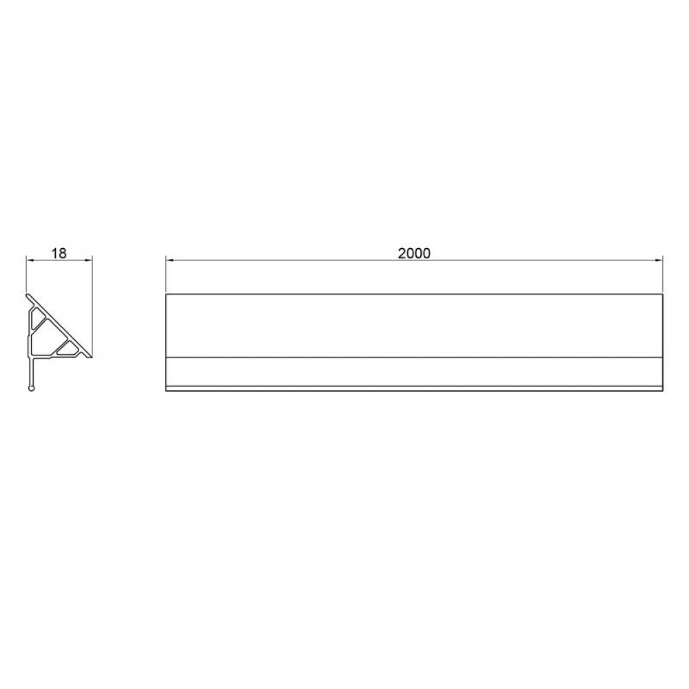 Набір декоративні планки для піддону та ванни (2x2м) + 2 ковпачки Qtap WCS022 SD00051166