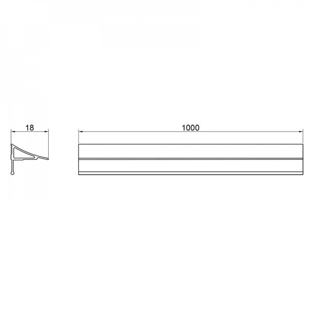 Набор декоративных планок для поддона и ванны (2x1м) + соединение + 2 колпачка Qtap WCS031 SD00051167