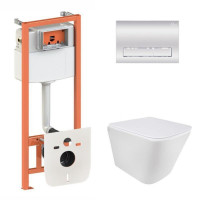 Готове рішення Qtap для ванної кімнати: підвісний унітаз Tern + комплект інсталяції Nest 4 в 1 (лінійна