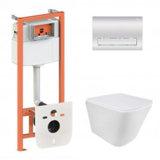Готове рішення Qtap для ванної кімнати: підвісний унітаз Tern + комплект інсталяції Nest 4 в 1 (лінійна