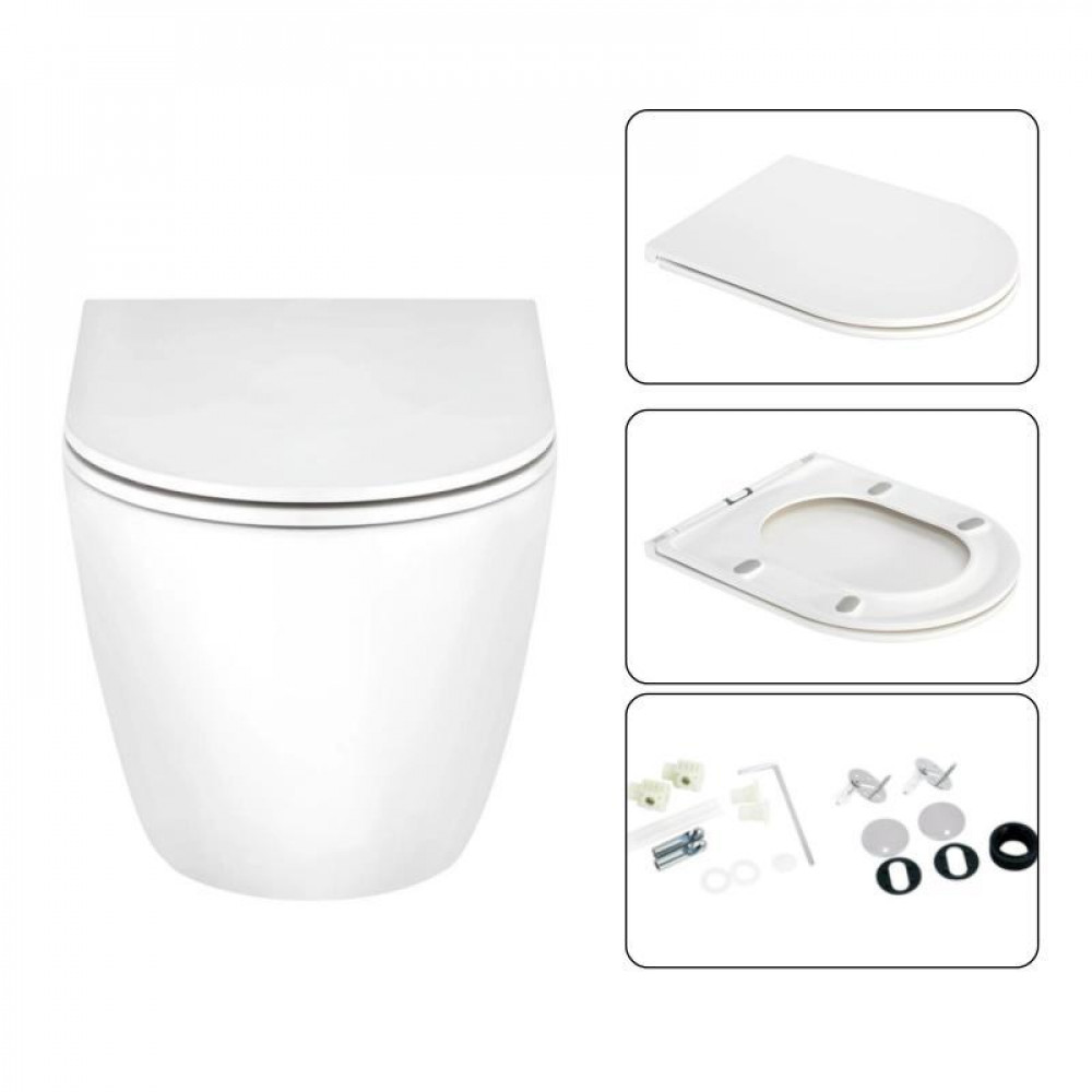 Готове рішення Qtap для ванної кімнати: підвісний унітаз Scorpio + комплект інсталяції Nest 4 в 1 (квадратна SD00051286