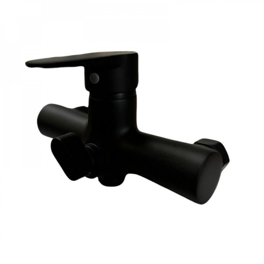 Змішувач для ванни Lidz Nicole 005 з поворотним виливом (з душовим гарнітуром) (k35) LDNIC005BLA45183 Black SD00051307