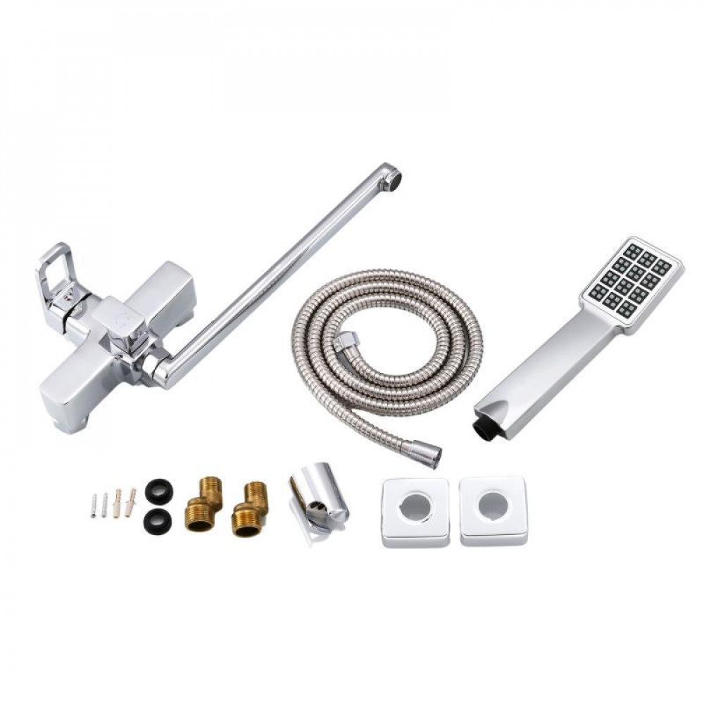 Смеситель для ванны Lidz Wawel 005 с поворотным изливом (с душевым гарнитуром) (k35) LDWAW005CRM45389 Chrome SD00051513