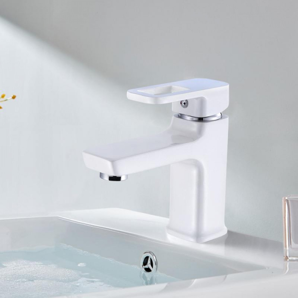 Змішувач для раковини Lidz Wawel 001 (k35) LDWAW001WHI45397 White SD00051521