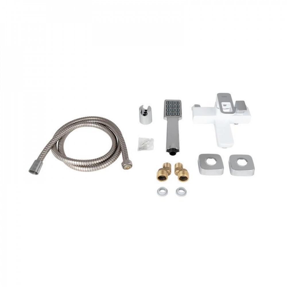 Змішувач для ванни Lidz Wawel 006 (з душовим гарнітуром) (k35) LDWAW006WHI45398 White SD00051522