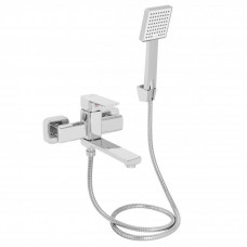 Змішувач для ванни Lidz Dozorca 0051 з поворотним виливом (з душовим гарнітуром) (k35) LDDOZ0051CRM45404