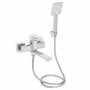 Змішувач для ванни Lidz Dozorca 0051 з поворотним виливом (з душовим гарнітуром) (k35) LDDOZ0051CRM45404 Chrome SD00051528