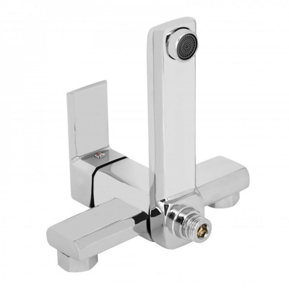 Змішувач для ванни Lidz Dozorca 0051 з поворотним виливом (з душовим гарнітуром) (k35) LDDOZ0051CRM45404 Chrome SD00051528