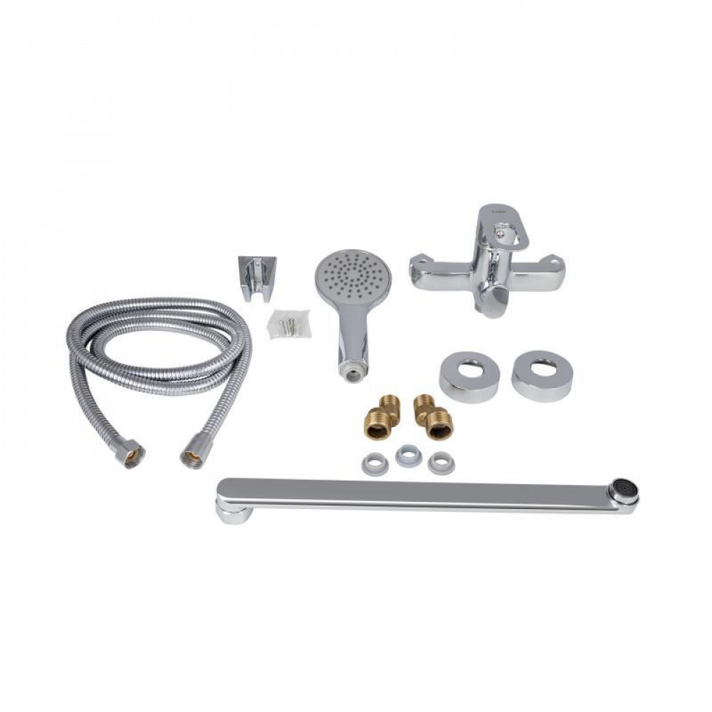 Смеситель для ванны Lidz Latwa 005 с поворотным изливом (с душевым гарнитуром) (k35) LDLAT005CRM45415 Chrome SD00051539