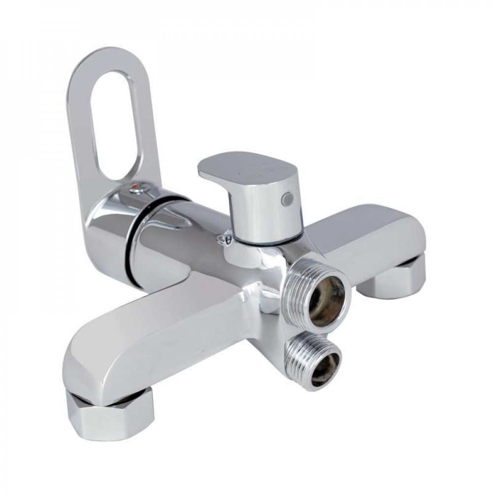 Смеситель для ванны Lidz Latwa 005 с поворотным изливом (с душевым гарнитуром) (k35) LDLAT005CRM45415 Chrome SD00051539