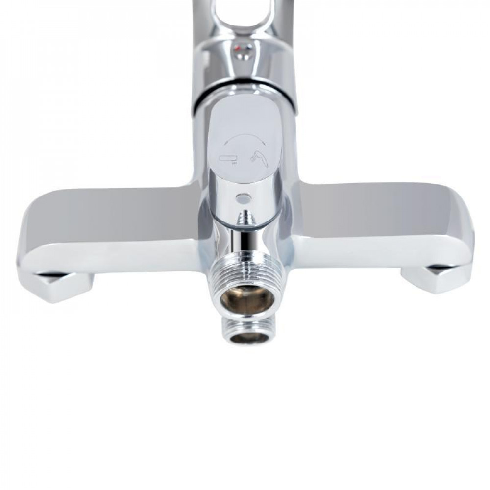 Смеситель для ванны Lidz Latwa 005 с поворотным изливом (с душевым гарнитуром) (k35) LDLAT005CRM45415 Chrome SD00051539