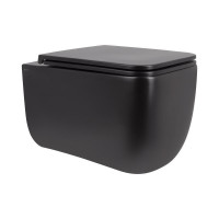 Унітаз підвісний Qtap Gemini безободковий з сидінням Soft-close QT2533076EUQMB