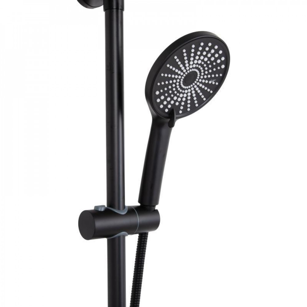Душова система для душу Qtap Jay на два споживача QTJAY110BLM45550 Black Matt SD00051674