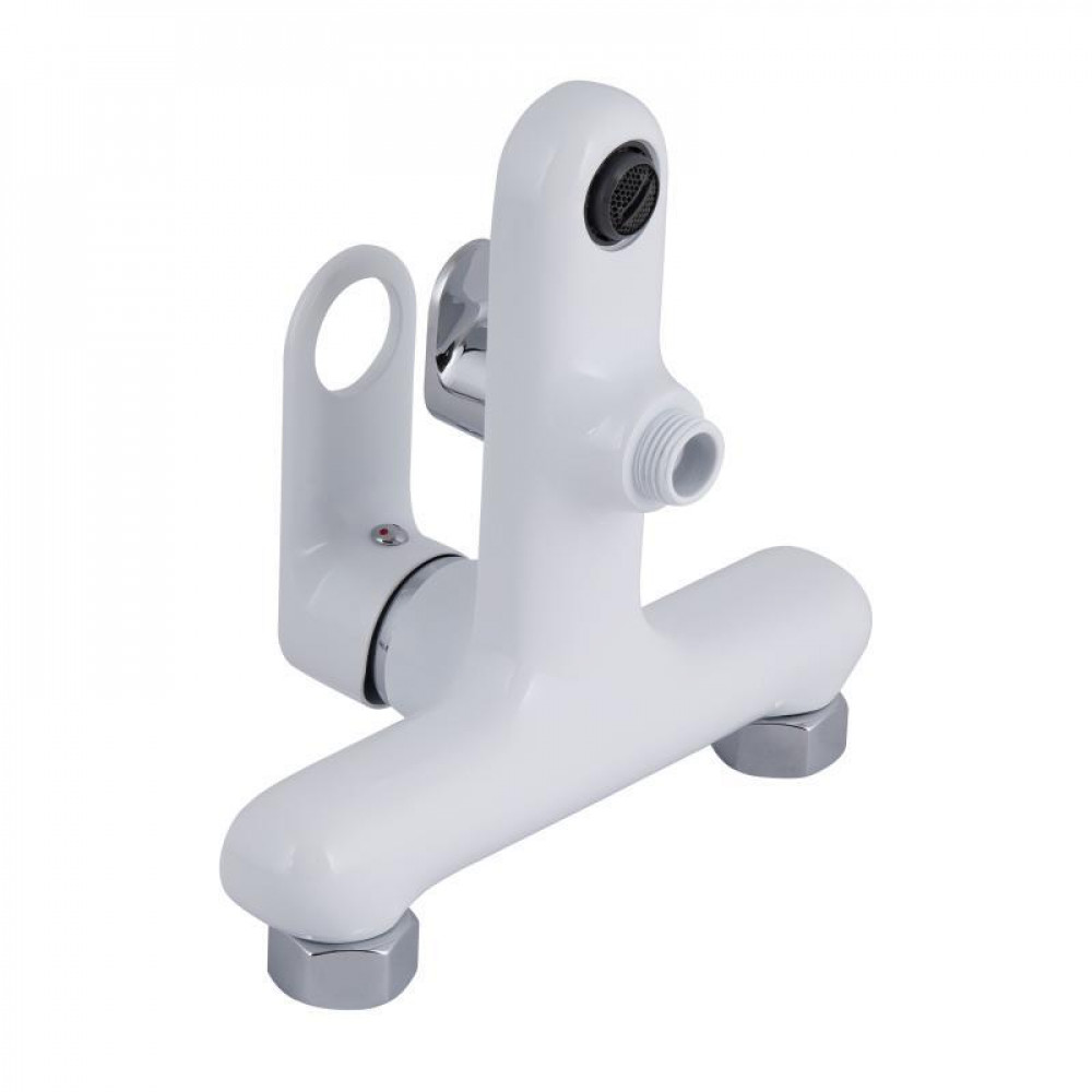 Змішувач для ванни Qtap Jay (з душовим гарнітуром) QTJAY259CRW45553 Chrome/White SD00051677