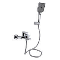 Смеситель для ванной Qtap Aries (с душевым гарнитуром) QTARI259CRM45559 Chrome