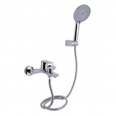 Змішувач для ванни Qtap Leo New (з душовим гарнітуром) QTLEO259CRM45563 Chrome