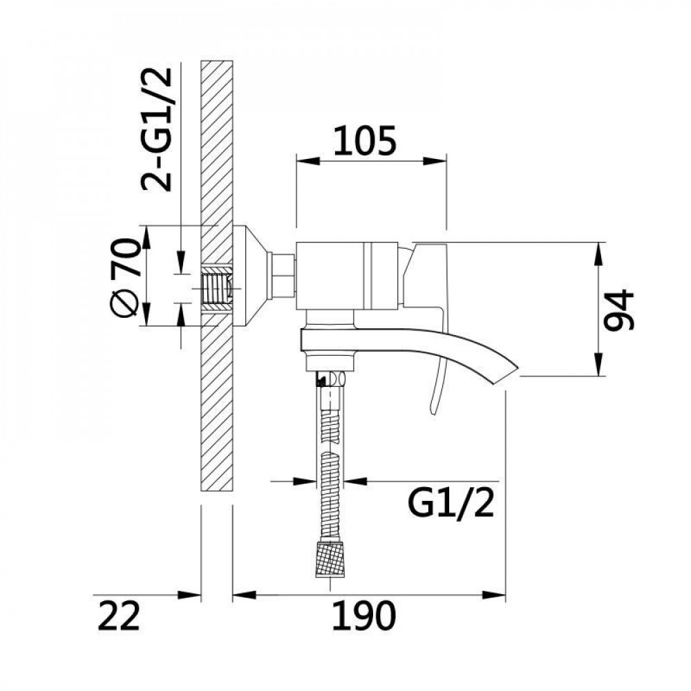 Смеситель для ванны Qtap Swan Cascada с поворотным изливом (с душевым гарнитуром) QTSWA260CRM45565 Chrome SD00051689