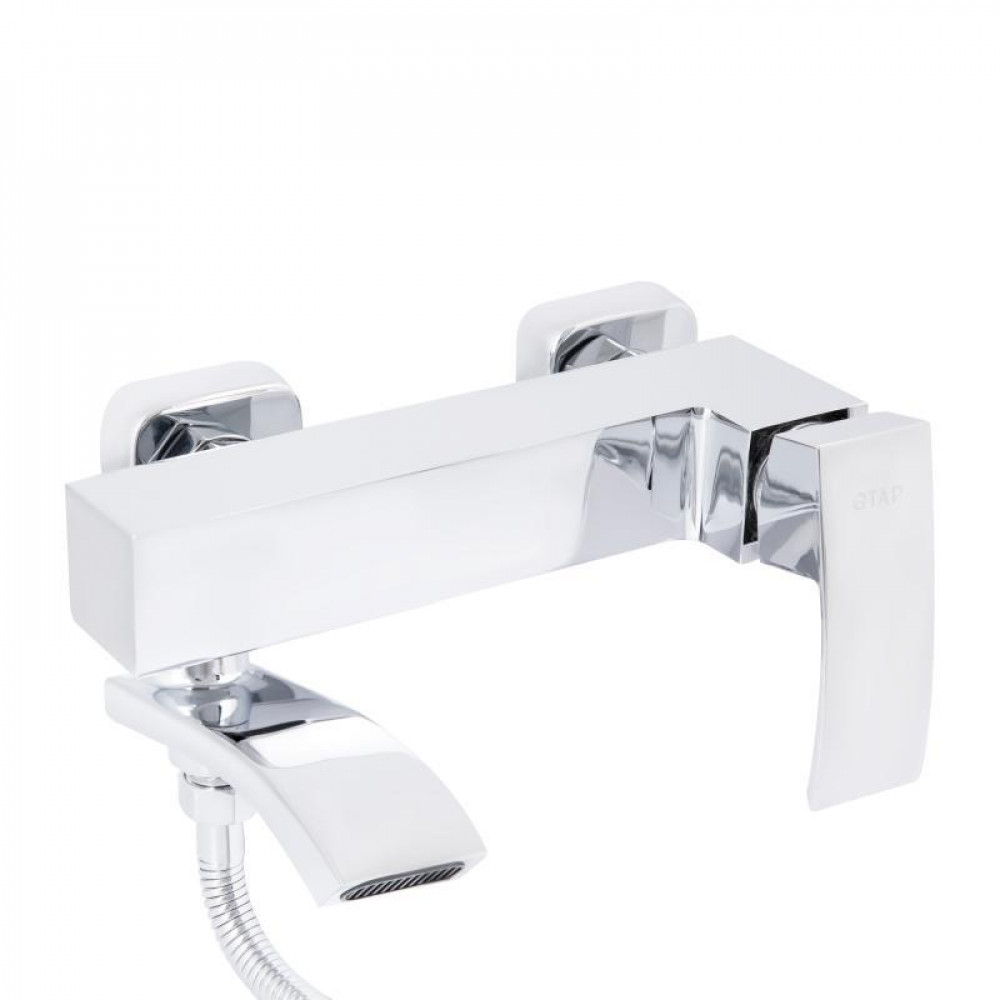 Смеситель для ванны Qtap Swan Cascada с поворотным изливом (с душевым гарнитуром) QTSWA260CRM45565 Chrome SD00051689