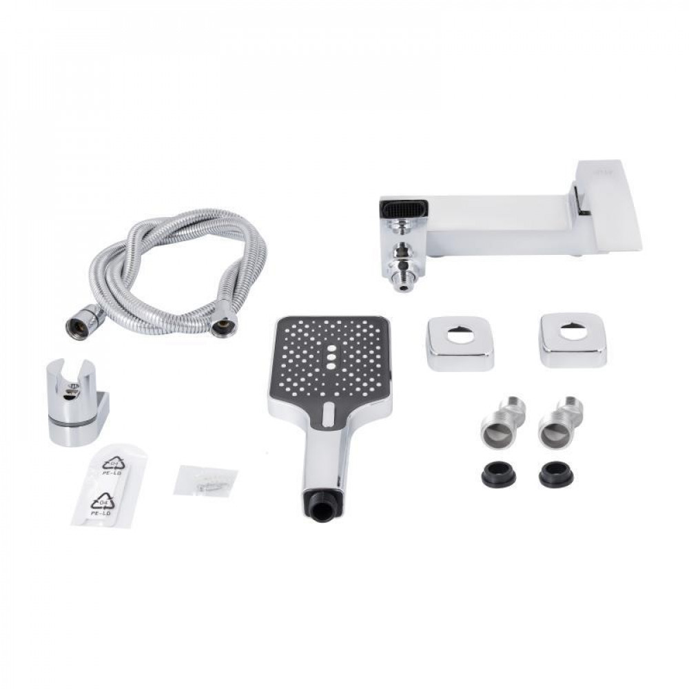 Смеситель для ванны Qtap Swan Cascada с поворотным изливом (с душевым гарнитуром) QTSWA260CRM45565 Chrome SD00051689