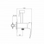 Набор для гігієнічного душу Qtap Swan Cascada прямокутний QTSWA262CRM45567 Chrome SD00051691