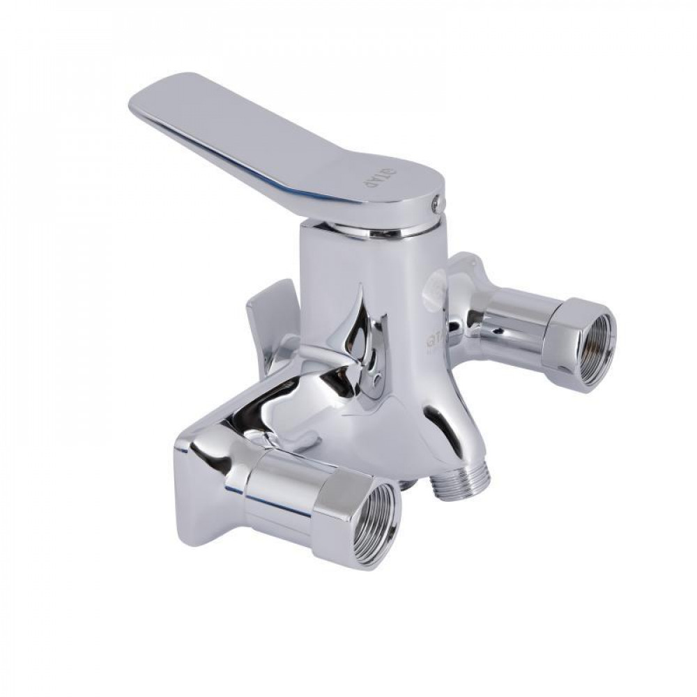 Смеситель для ванны Qtap Presto с длинным поворотным изливом (с душевым гарнитуром) QTPRE2601CRM45573 Chrome SD00051697