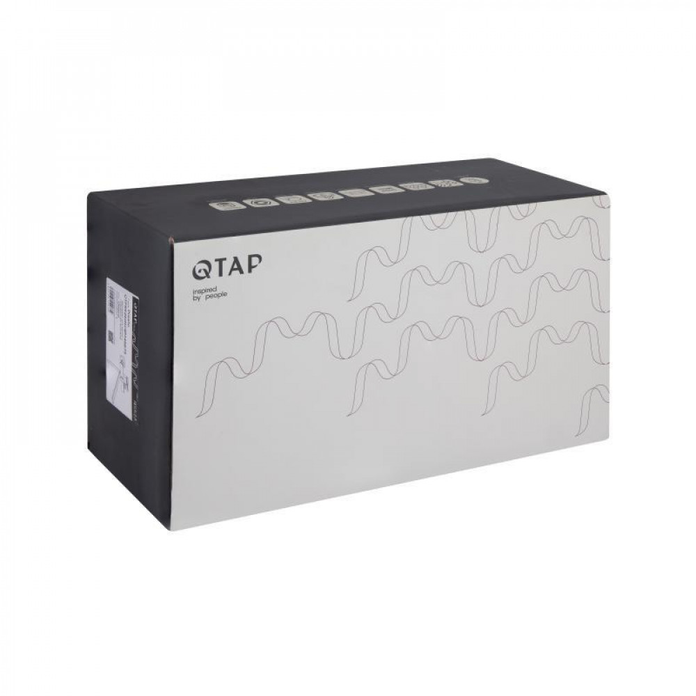 Смеситель для ванны Qtap Presto с длинным поворотным изливом (с душевым гарнитуром) QTPRE2601CRM45573 Chrome SD00051697