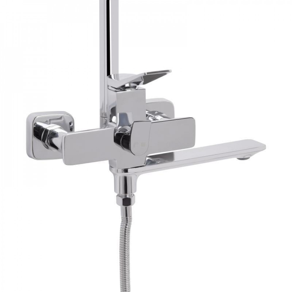 Душевая система универсальна Qtap Presto на три потребителя (с изливом) QTPRE111CRM45575 Chrome SD00051699
