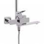 Душевая система универсальна Qtap Presto на три потребителя (с изливом) QTPRE111CRM45575 Chrome SD00051699