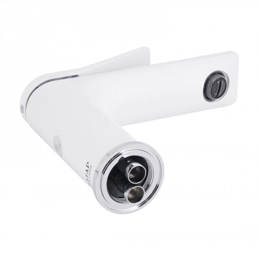 Змішувач для раковини Qtap Presto QTPRE270CRW45576 Chrome/White SD00051700