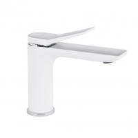 Змішувач для раковини Qtap Presto QTPRE270CRW45576 Chrome/White