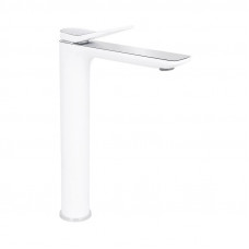 Змішувач для раковини Qtap Presto високий QTPRE269CRW45577 Chrome/White