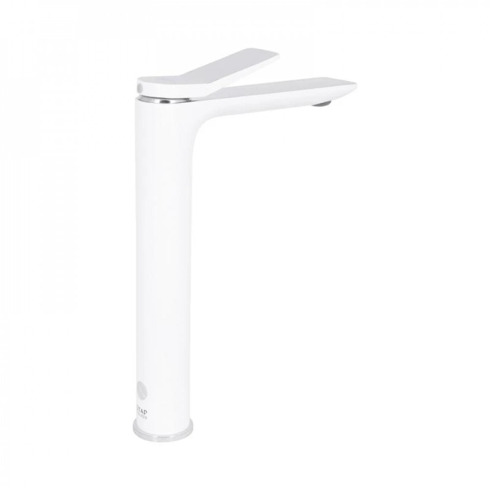 Змішувач для раковини Qtap Presto високий QTPRE269CRW45577 Chrome/White SD00051701