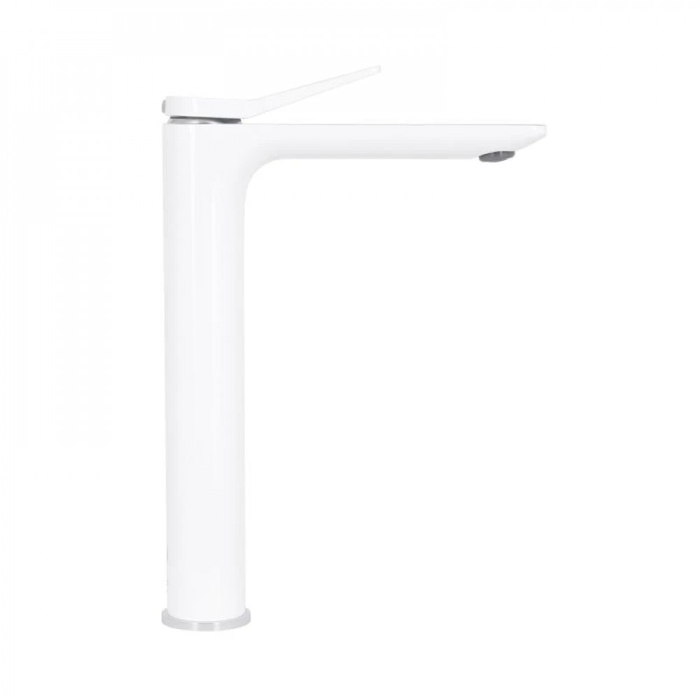 Змішувач для раковини Qtap Presto високий QTPRE269CRW45577 Chrome/White SD00051701