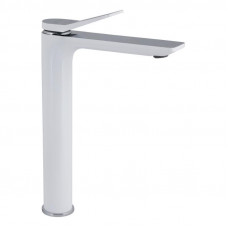 Змішувач для раковини Qtap Presto високий QTPRE269CRW45577 Chrome/White