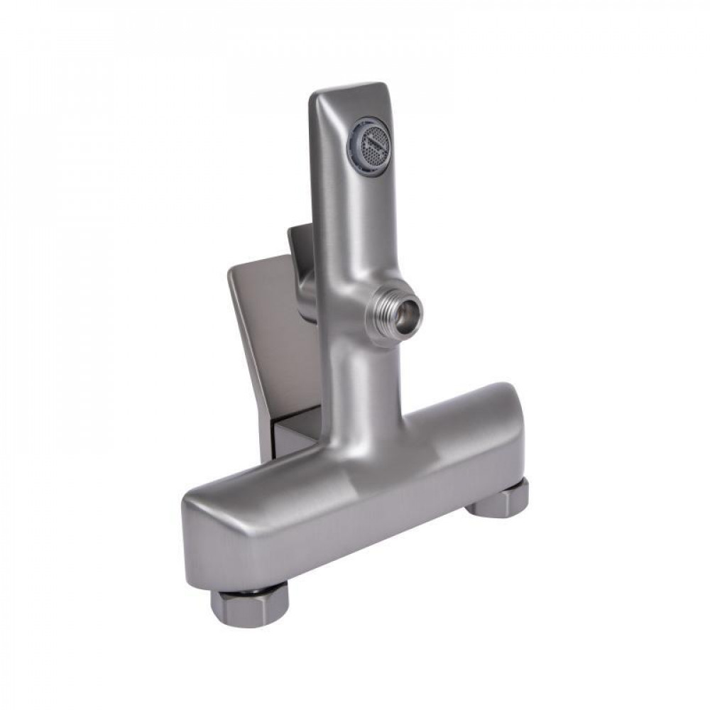 Смеситель для ванной Qtap Presto (с душевым гарнитуром) QTPRE259GRP45584 Graphite SD00051708