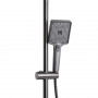 Душова система універсальна Qtap Presto на три споживачі (з виливом) QTPRE111GRP45585 Gunmetal Black SD00051709