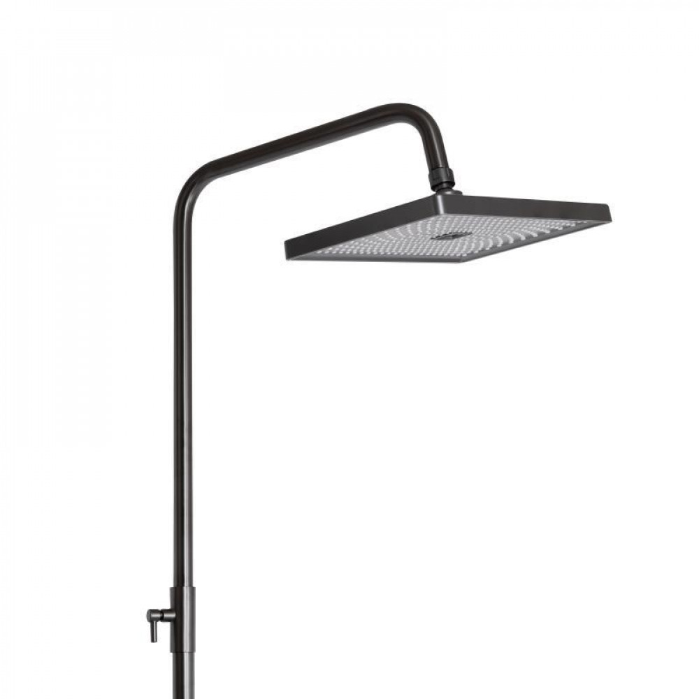 Душова система універсальна Qtap Presto на три споживачі (з виливом) QTPRE111GRP45585 Gunmetal Black SD00051709