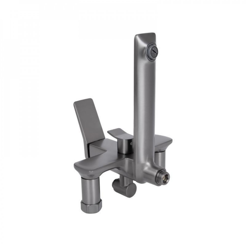 Душова система універсальна Qtap Presto на три споживачі (з виливом) QTPRE111GRP45585 Gunmetal Black SD00051709