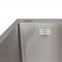 Мийка для кухні інтегрована Lidz Handmade H6350R крило праворуч (LDH6350BRUR45587) Brushed Steel 3,0/1,0 мм SD00051711