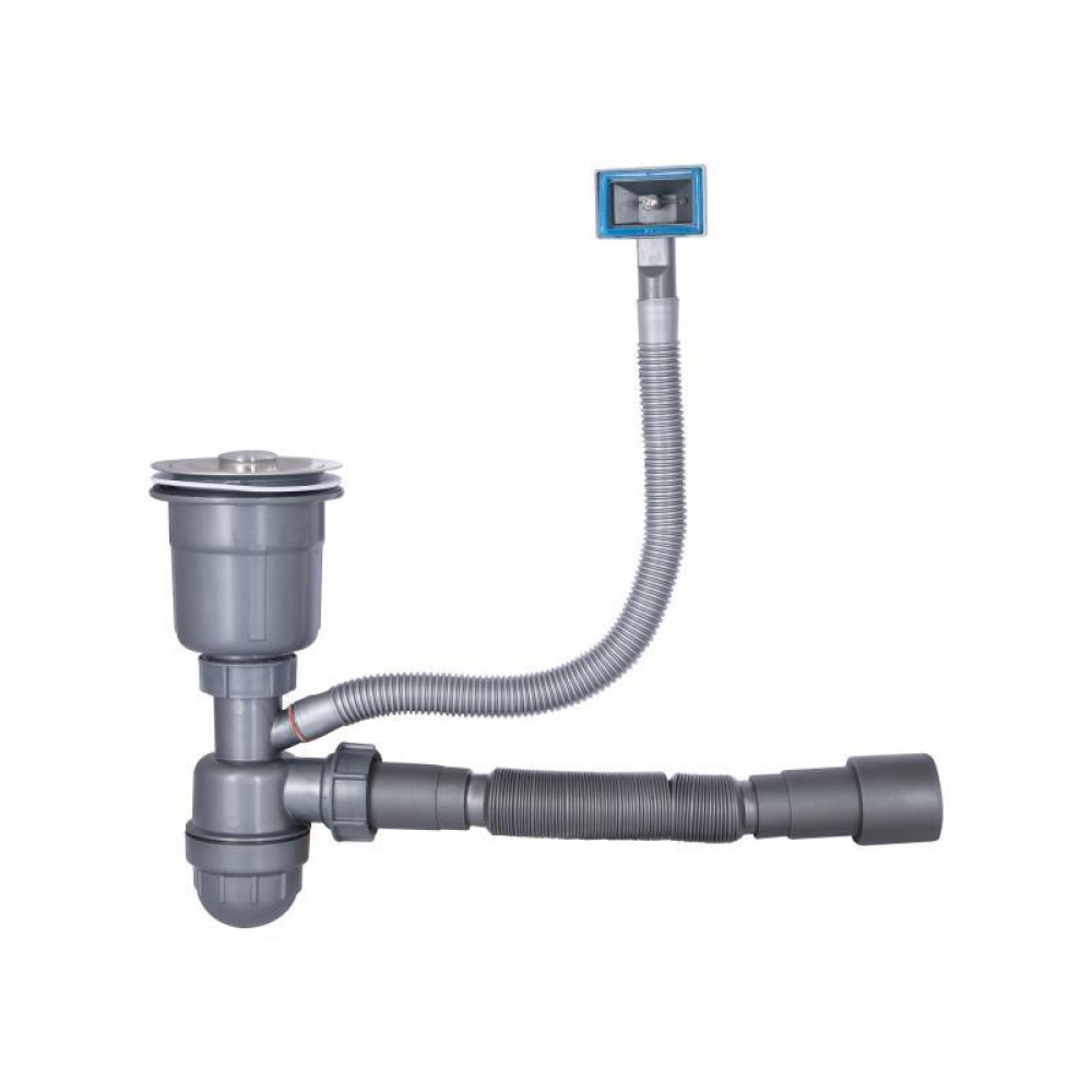 Мийка для кухні інтегрована Lidz Handmade H6350L крило ліворуч (LDH6350BRUL45588) Brushed Steel 3,0/1,0 мм SD00051712