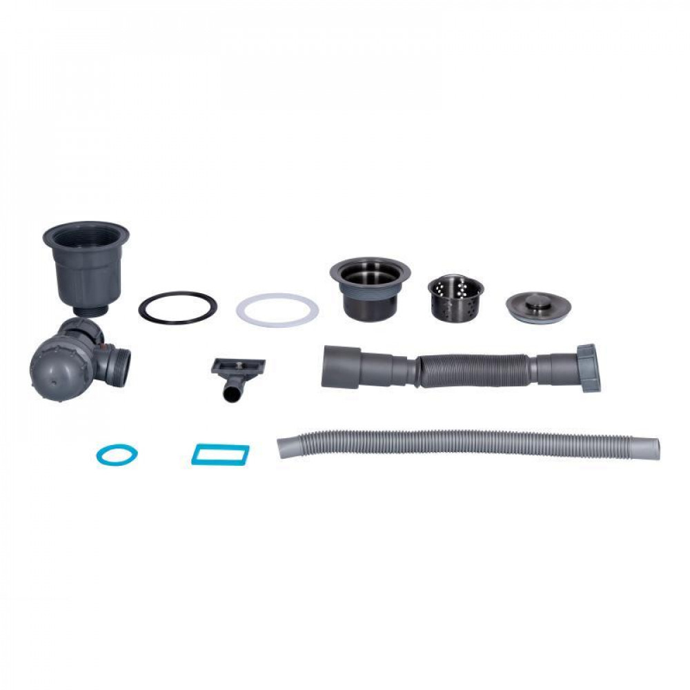 Мийка для кухні інтегрована Lidz Handmade H6350BR крило праворуч (LDH6350BRPVD45590) Brushed Black PVD 3,0/1,0 SD00051714