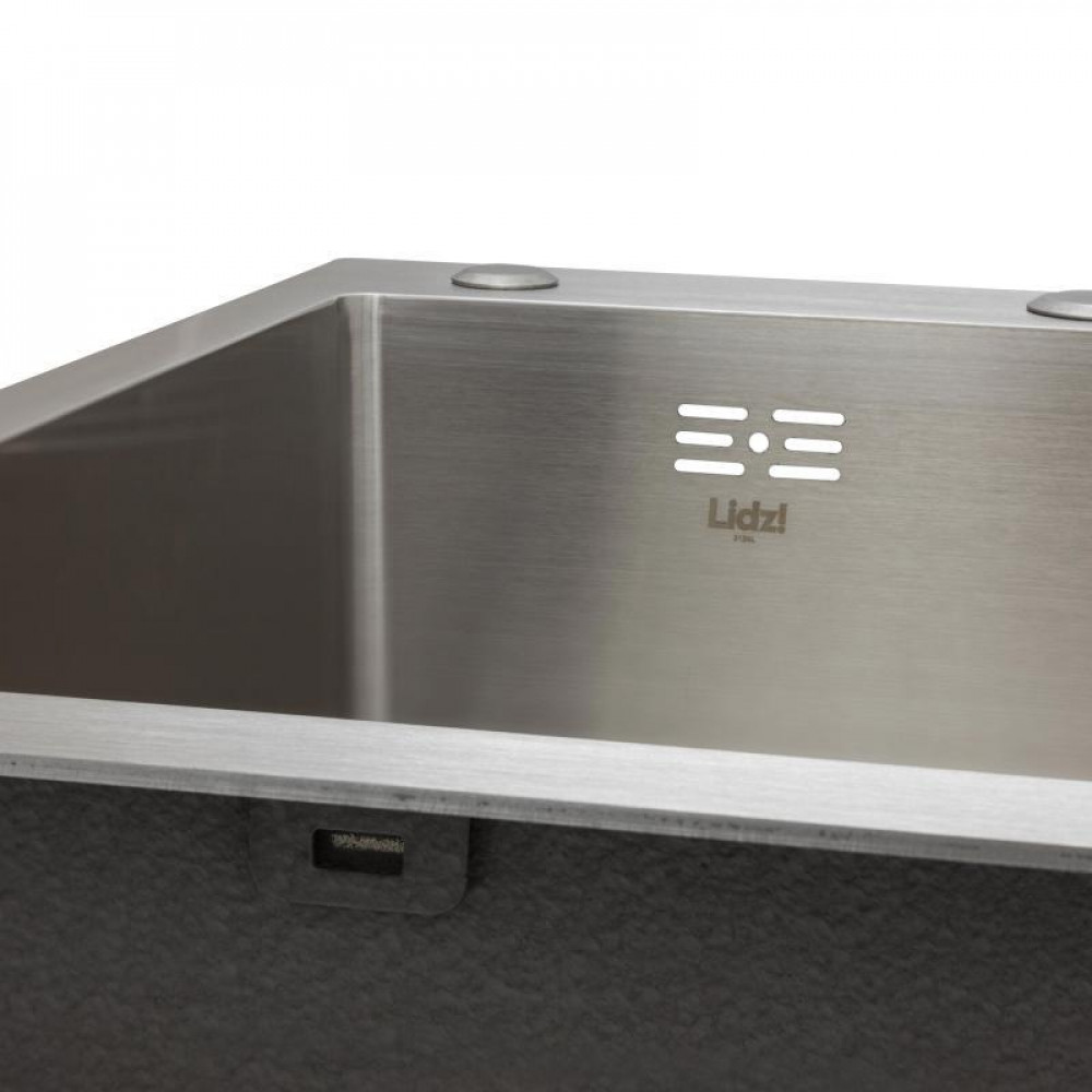 Мийка для кухні інтегрована Lidz Handmade H7849R крило праворуч (LDH7849BRUR45591) Brushed Steel 3,0/1,0 мм SD00051715