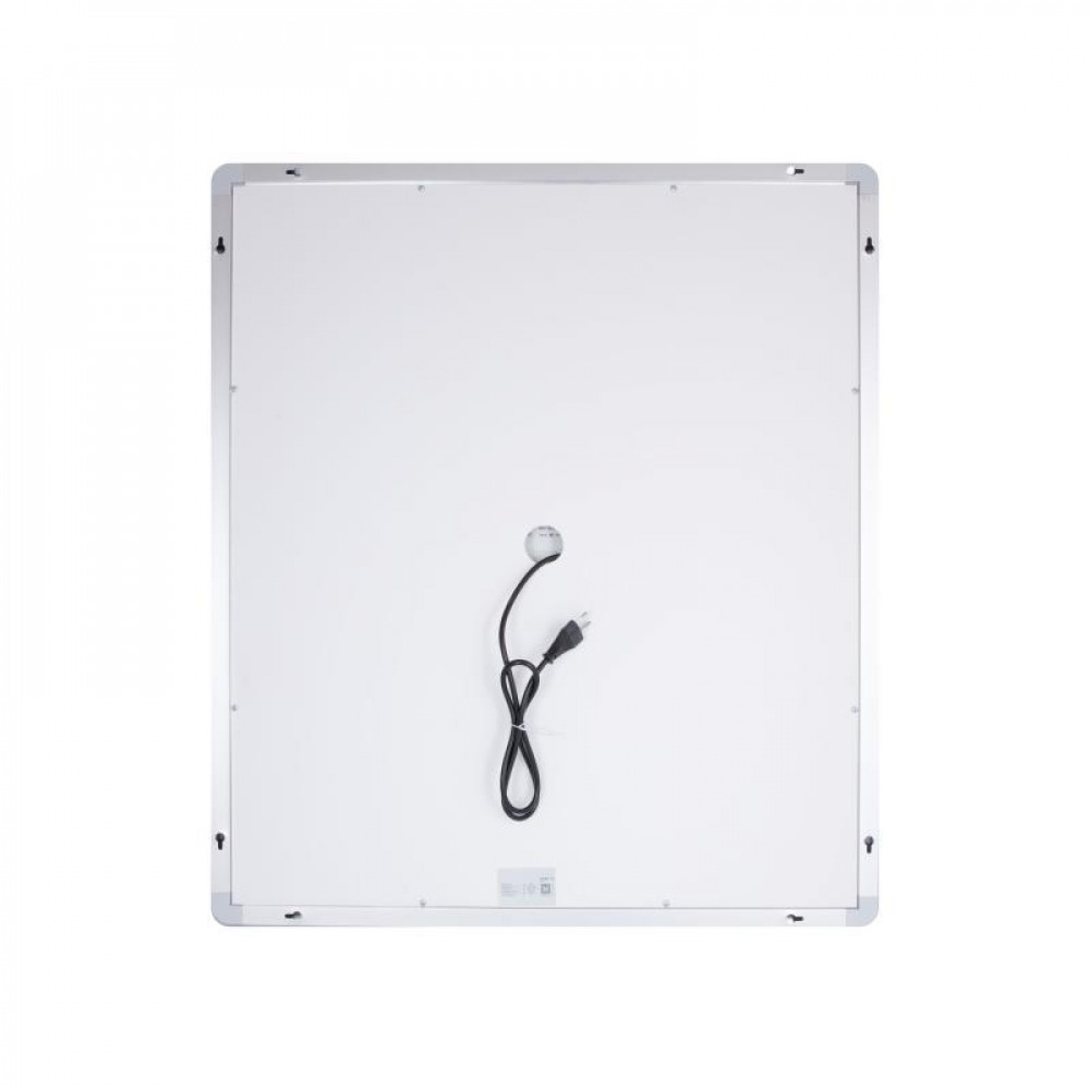 Дзеркало Qtap Mideya 700х800 з LED-підсвічуванням Touch, з антизапотіванням, з годинником, димером, рег. SD00051747