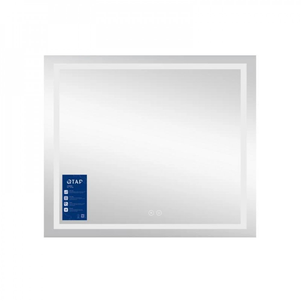 Дзеркало Qtap Mideya (MI1) 800х700 з LED-підсвічуванням Touch, з антизапотіванням, з димером QT2078NCF8070W SD00051748