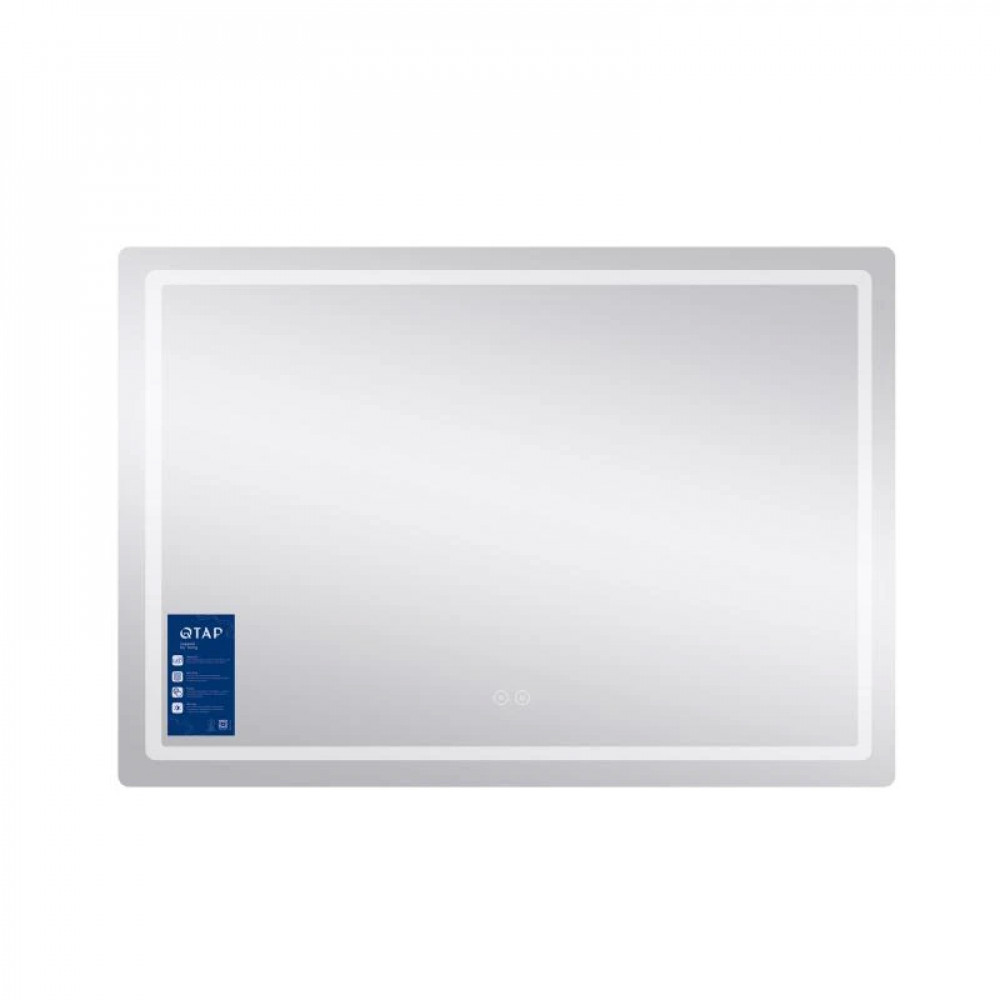 Дзеркало Qtap Mideya 1000х700 з LED-підсвічуванням Touch, з антизапотіванням, димером QT2078NCF10070W SD00051751