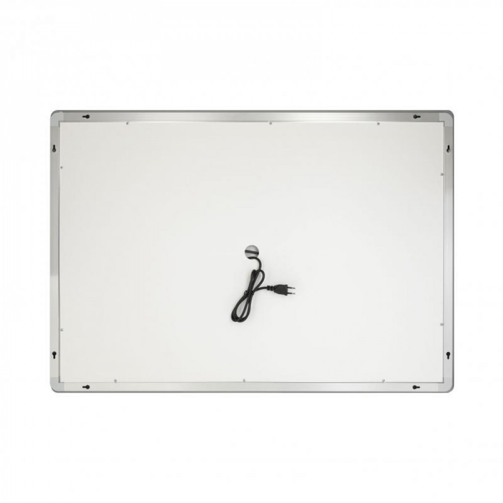 Дзеркало Qtap Mideya 1000х700 з LED-підсвічуванням Touch, з антизапотіванням, з годинником, димером, рег. SD00051751