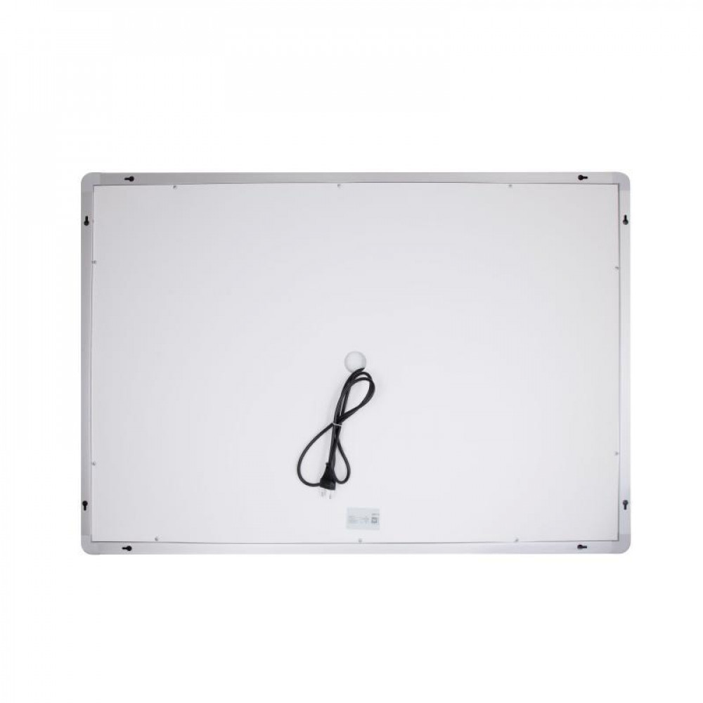 Дзеркало Qtap Mideya 1000х700 з LED-підсвічуванням Touch, з антизапотіванням, з годинником, димером, рег. SD00051751