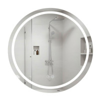 Дзеркало Qtap Mideya R800 з LED-підсвічуванням Touch, з антизапотіванням, димером QT2078NCR8080W