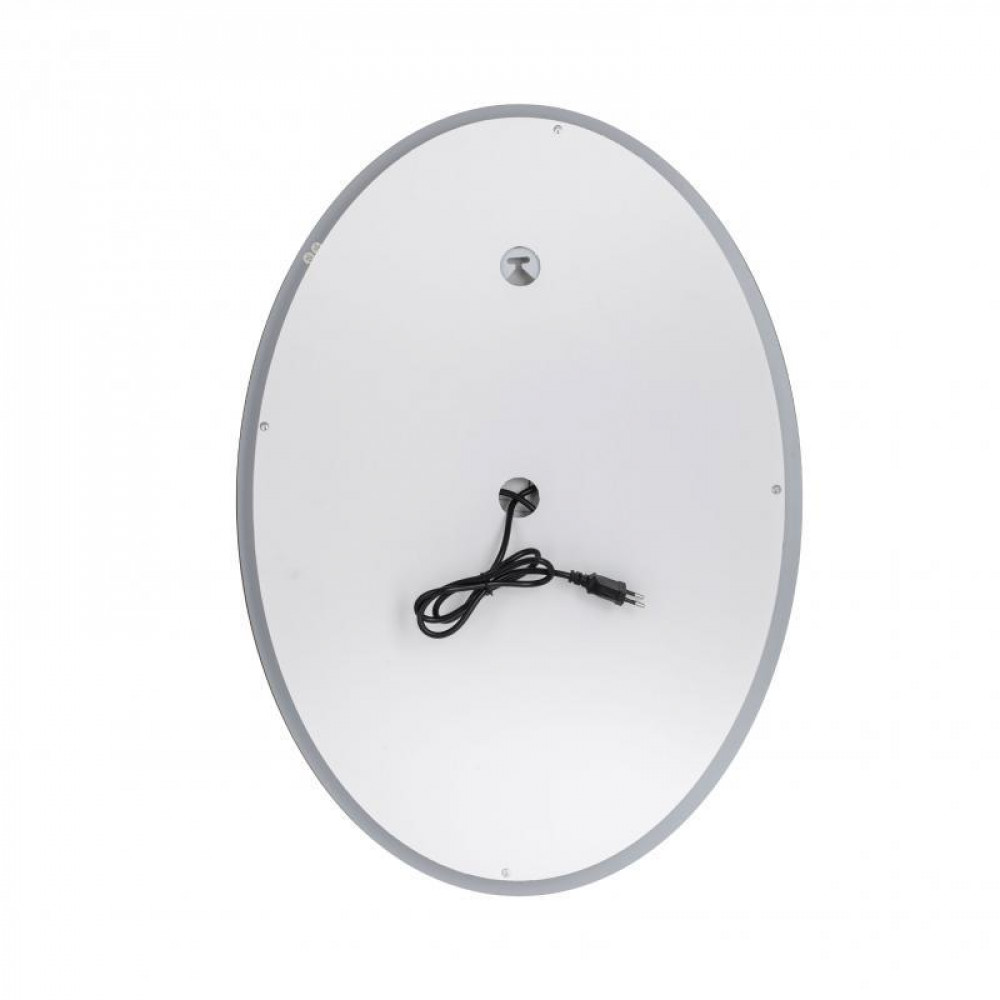 Дзеркало Qtap Mideya 500х700 з LED-підсвічуванням Touch, з антизапотіванням, з годинником, димером, рег. SD00051753