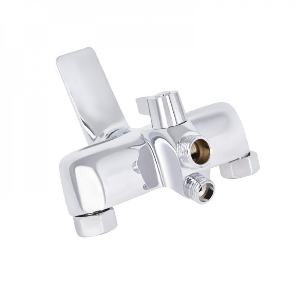 Змішувач для ванни Qtap Vlasta New з довгим поворотним виливом (з душовим гарнітуром) QTVLA260CRM45644 Chrome SD00051768